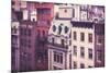 New York City Old Residential Buildings, Vintage Colors-Maciej Bledowski-Mounted Photographic Print