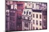 New York City Old Residential Buildings, Vintage Colors-Maciej Bledowski-Mounted Photographic Print