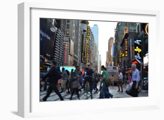 New York City, Pedestrians-Anthony Butera-Framed Giclee Print