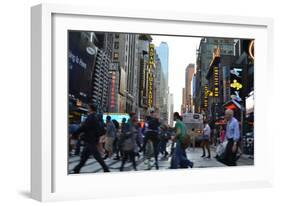 New York City, Pedestrians-Anthony Butera-Framed Giclee Print