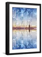 New York City Reflections Series-Philippe Hugonnard-Framed Photographic Print