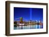 New York City's Tribute in Light September 11Th Memorial.-SeanPavonePhoto-Framed Photographic Print