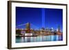 New York City's Tribute in Light September 11Th Memorial.-SeanPavonePhoto-Framed Photographic Print