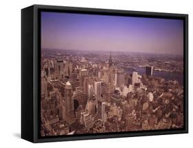 New York City Seen from the Empire State Building-null-Framed Stretched Canvas