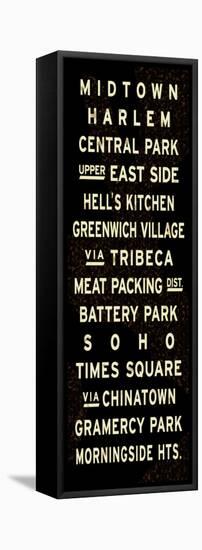 New York City Sign-null-Framed Stretched Canvas