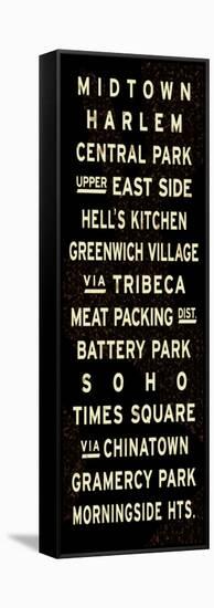 New York City Sign-null-Framed Stretched Canvas