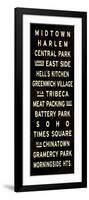 New York City Sign-null-Framed Art Print