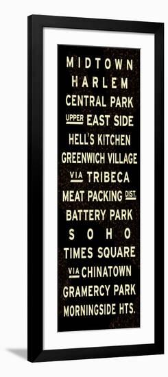 New York City Sign-null-Framed Art Print