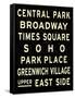 New York City Sign-null-Framed Stretched Canvas