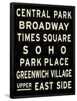 New York City Sign-null-Framed Poster