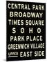 New York City Sign-null-Mounted Poster