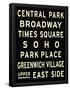 New York City Sign-null-Framed Poster