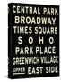 New York City Sign-null-Stretched Canvas