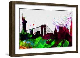 New York City Skyline 2-NaxArt-Framed Art Print