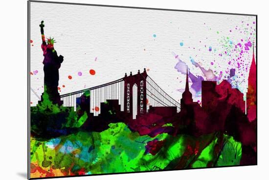 New York City Skyline 2-NaxArt-Mounted Art Print