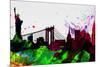 New York City Skyline 2-NaxArt-Mounted Art Print