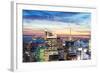 New York City Skyline Aerial View at Dusk with Skyscrapers of Midtown Manhattan.-Songquan Deng-Framed Photographic Print