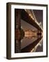 New York City Skyline and Manhattan Bridge at Night-Zigi-Framed Photographic Print