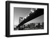 New York City Skyline and Manhattan Bridge at Night-Zigi-Framed Photographic Print