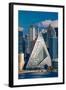 New York CIty Skyline as seen from Pallisades Avenue, New Jersey-null-Framed Photographic Print