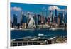 New York CIty Skyline as seen from Pallisades Avenue, New Jersey-null-Framed Photographic Print