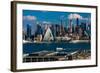 New York CIty Skyline as seen from Pallisades Avenue, New Jersey-null-Framed Photographic Print