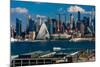 New York CIty Skyline as seen from Pallisades Avenue, New Jersey-null-Mounted Photographic Print