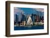 New York CIty Skyline as seen from Pallisades Avenue, New Jersey-null-Framed Photographic Print