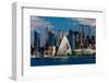 New York CIty Skyline as seen from Pallisades Avenue, New Jersey-null-Framed Photographic Print