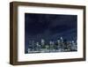 New York City Skyline at Night Light, Lower Manhattan-Zigi-Framed Photographic Print