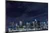 New York City Skyline at Night Light, Lower Manhattan-Zigi-Mounted Photographic Print