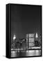 New York City Skyline at Night Lights, Midtown Manhattan-Zigi-Framed Stretched Canvas