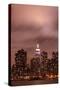 New York City Skyline at Night Lights, Midtown Manhattan-Zigi-Stretched Canvas
