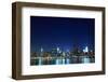 New York City Skyline at Night Lights, Midtown Manhattan-Zigi-Framed Photographic Print