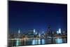 New York City Skyline at Night Lights, Midtown Manhattan-Zigi-Mounted Photographic Print