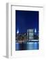 New York City Skyline at Night Lights, Midtown Manhattan-Zigi-Framed Photographic Print