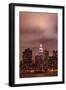 New York City Skyline at Night Lights, Midtown Manhattan-Zigi-Framed Photographic Print