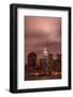 New York City Skyline at Night Lights, Midtown Manhattan-Zigi-Framed Photographic Print