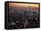 New York City Skyline at Night, NY-Barry Winiker-Framed Stretched Canvas