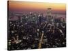 New York City Skyline at Night, NY-Barry Winiker-Stretched Canvas