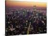 New York City Skyline at Night, NY-Barry Winiker-Stretched Canvas