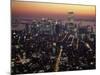 New York City Skyline at Night, NY-Barry Winiker-Mounted Photographic Print