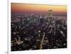 New York City Skyline at Night, NY-Barry Winiker-Framed Photographic Print