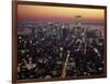 New York City Skyline at Night, NY-Barry Winiker-Framed Photographic Print