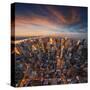 New York City Skyline at Sunset /Newyork-dellm60-Stretched Canvas