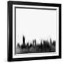 New York City Skyline - Black-NaxArt-Framed Art Print