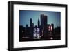 New York City Skyline during Blackout-null-Framed Photographic Print