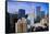 New York City skyline from 42nd floor, New York-null-Framed Stretched Canvas
