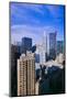 New York City skyline from 42nd floor, New York-null-Mounted Photographic Print