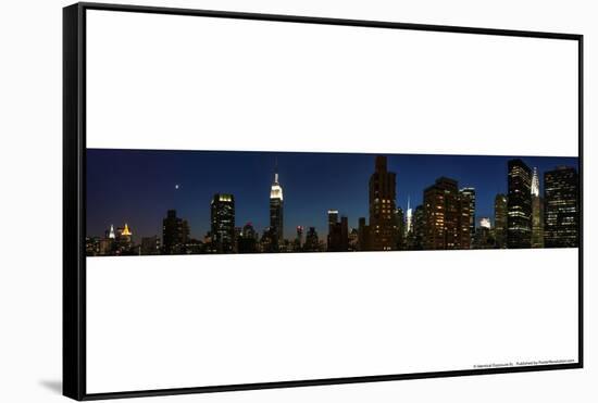 New York City Skyline Panorama-null-Framed Stretched Canvas